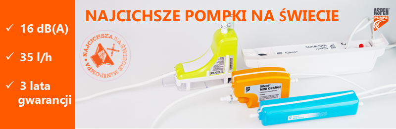 Aspen - Pompki SILENT+ MINI: ORANGE i AQUA